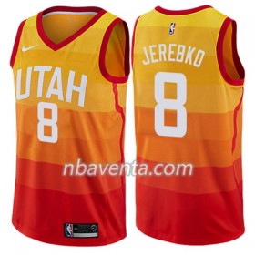 Camiseta Hombre Utah Jazz Jonas Jerebko 8 Nike City Edition Swingman
